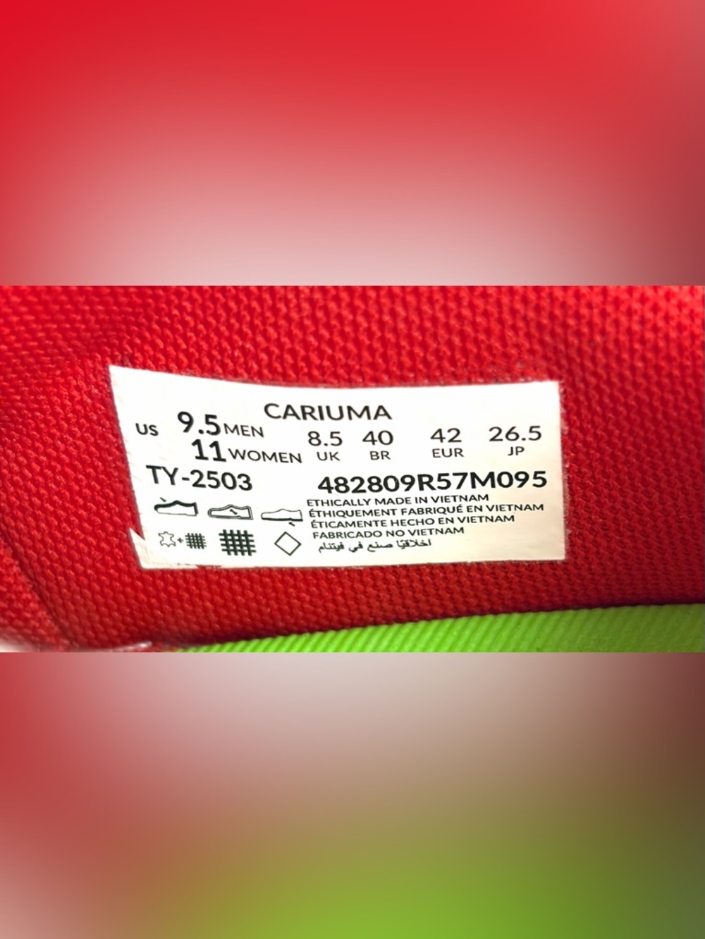 Cariuma Catiba Pro 2 Red Suede Sneakers NWT Men’s 9.5 / Women’s 11 EU 42 - Picture 2 of 9